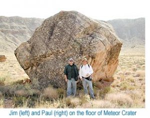 Meteor Crater Paul and Jim